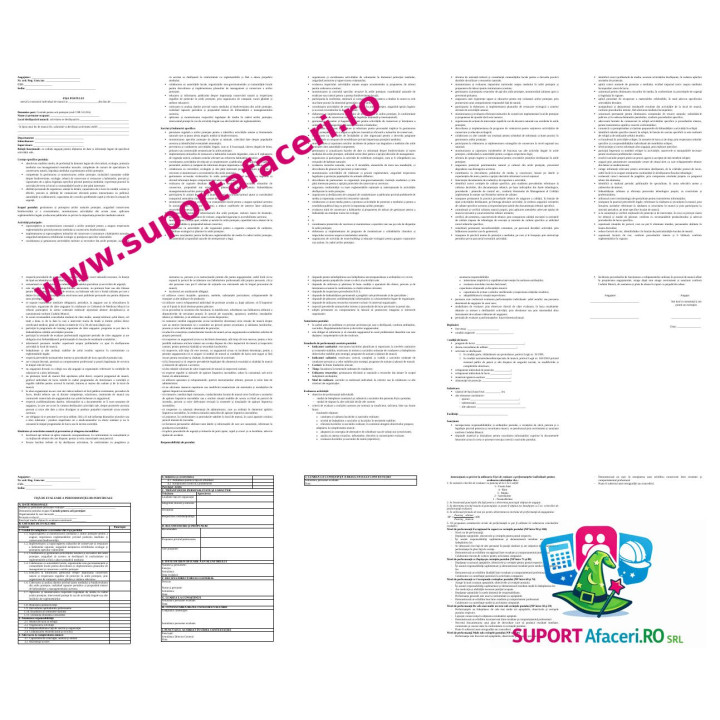 Fișa postului Custode pentru arii protejate – model editabil DOC