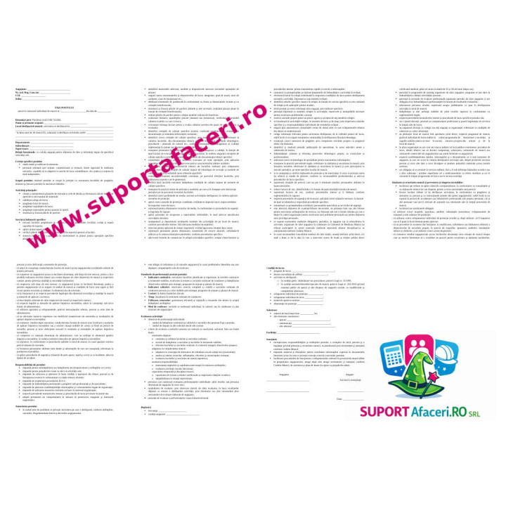 Fișa postului Parchetar – model editabil DOC