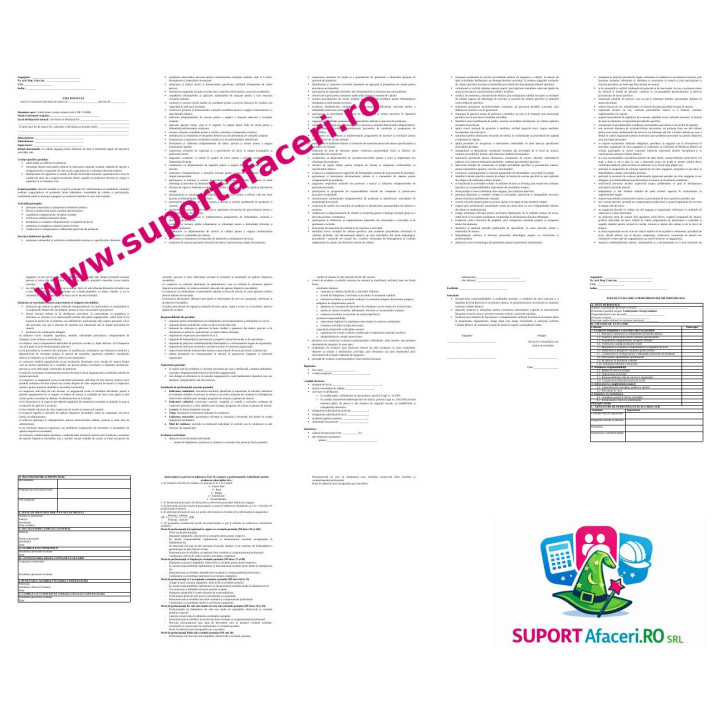 Fișa postului Confecționer vitraje izolante – model editabil DOC