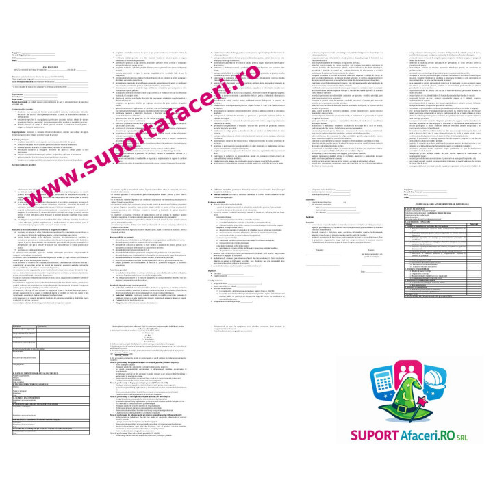 Fișa postului Confecționer obiecte din ipsos – model editabil DOC