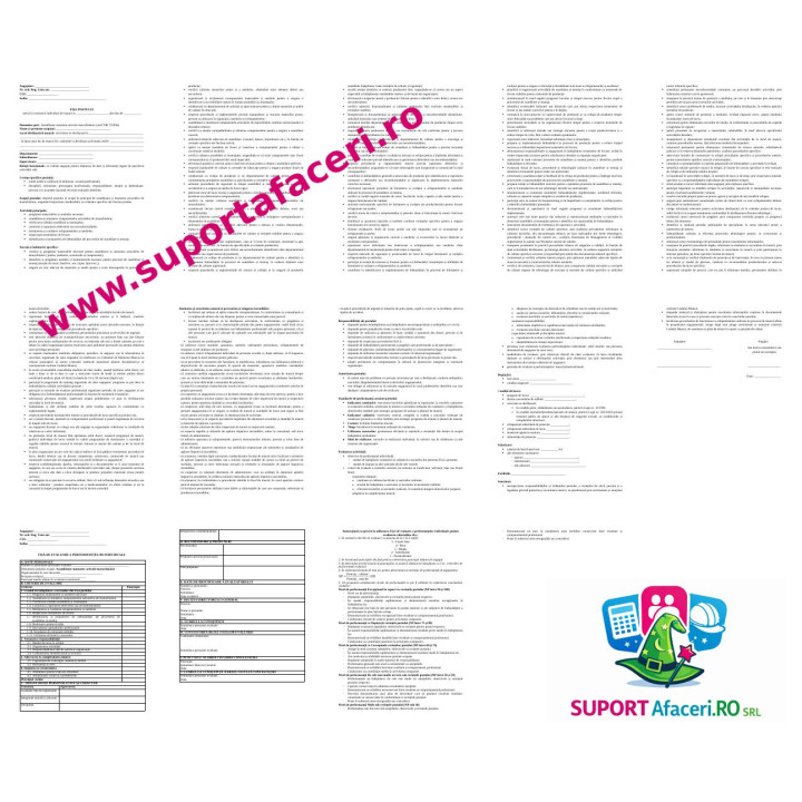 Fișa postului Asamblator-montator articole marochinărie – model editabil DOC