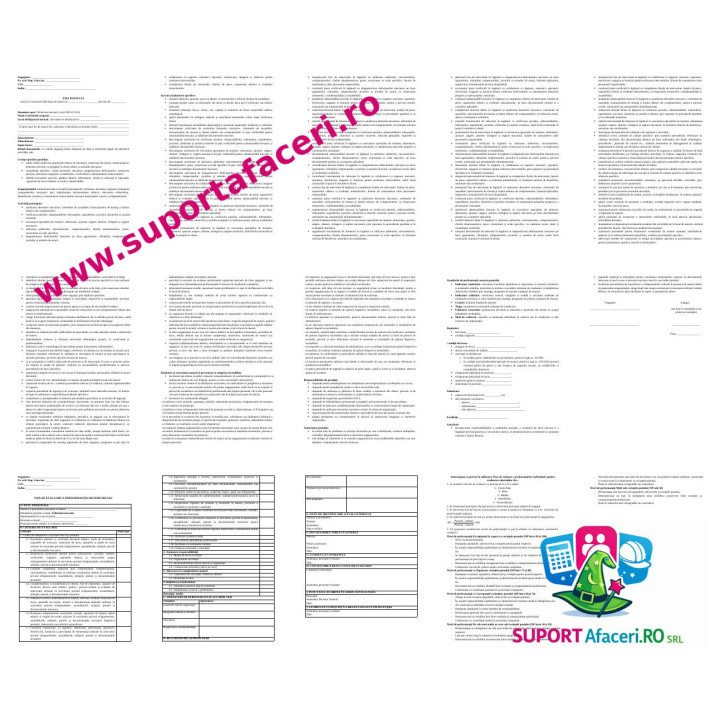 Fișa postului Tehnician mecanic – model editabil DOC