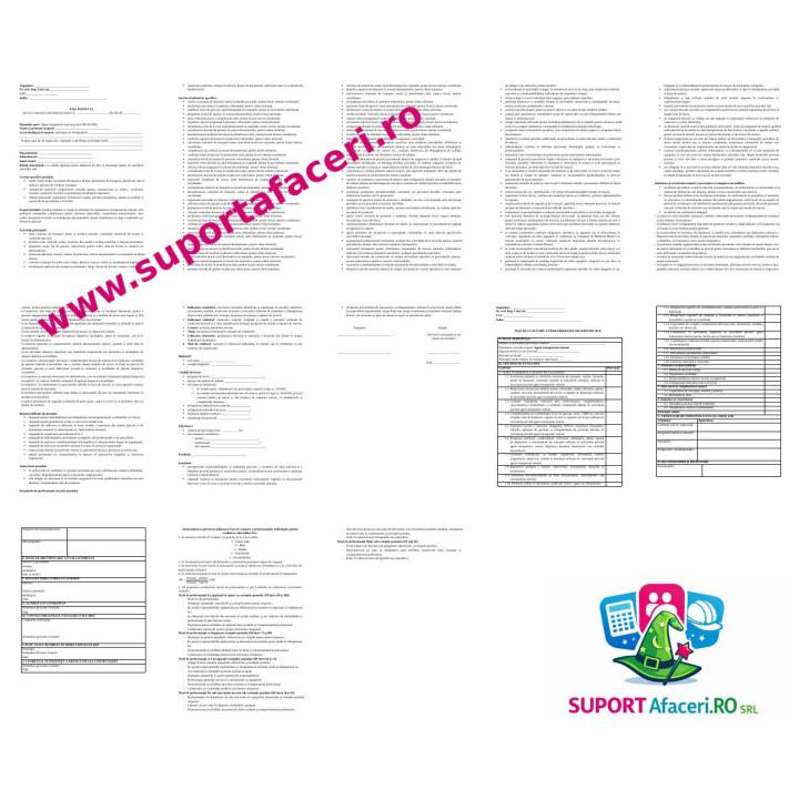 Fișa postului Agent transporturi interne – model editabil DOC