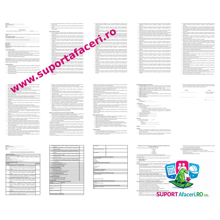 Fișa postului Muncitor necalificat la spargerea și tăierea materialelor de construcții – model editabil DOC