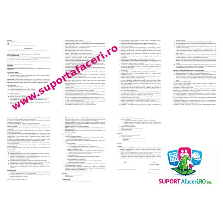 Fișa postului Referent de specialitate în administrația publică – model editabil DOC