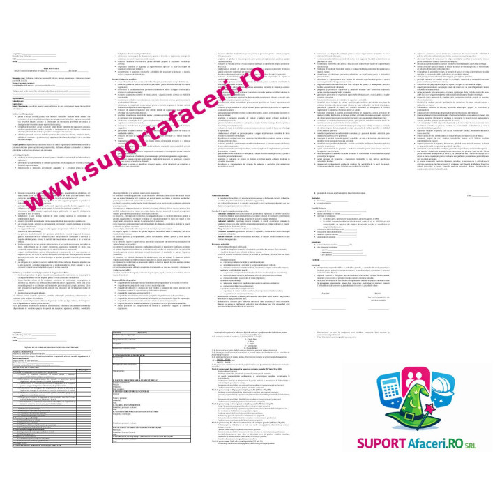 Fișa postului Tehnician/ tehnician responsabil afacere, metode organizarea și măsurarea muncii – model editabil DOC